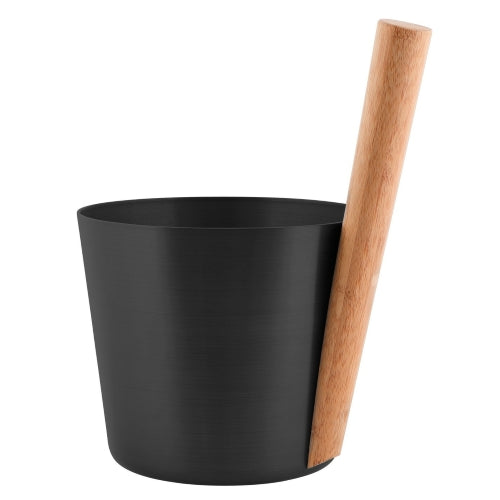 Rento Aluminum Sauna Bucket - Straight Handle