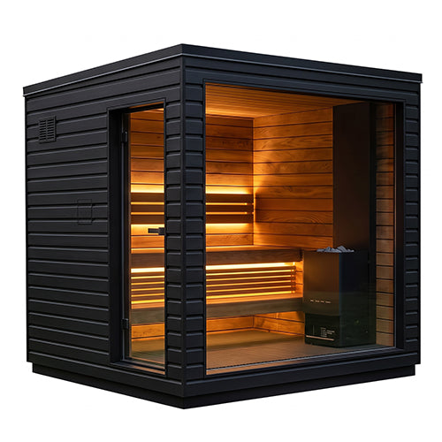 SaunaLife Model G6 Outdoor Fully-Assembled Sauna - 5-person