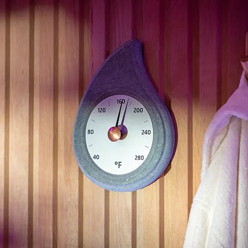 Hukka Pisarainen Sauna Thermometer, Fahrenheit, Droplet Hukka