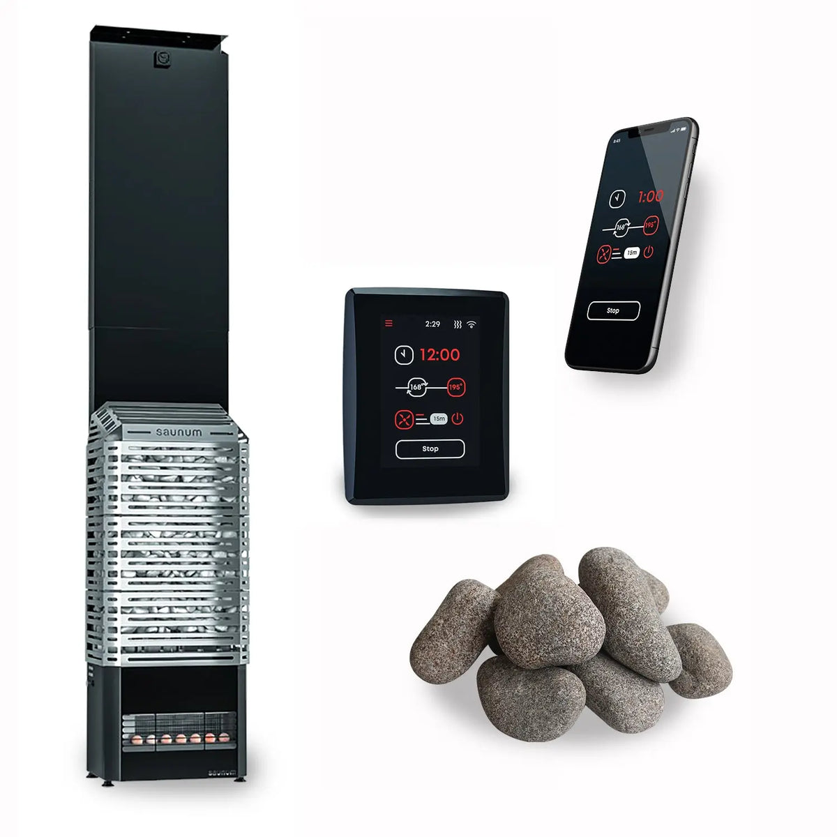 Saunum Air 7kW Electric Sauna Heater Package Saunum