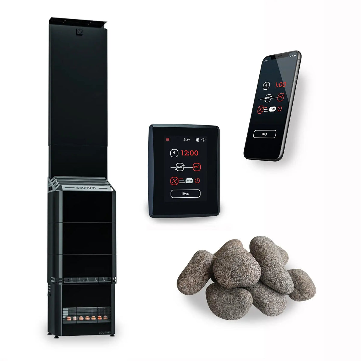 Saunum Air 5kW Electric Sauna Heater Package Saunum