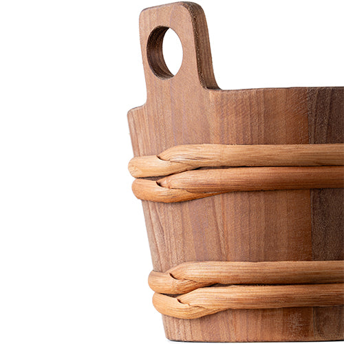 PROSAUNAS Wood Sauna Bucket, Oval, 7.6-Liter