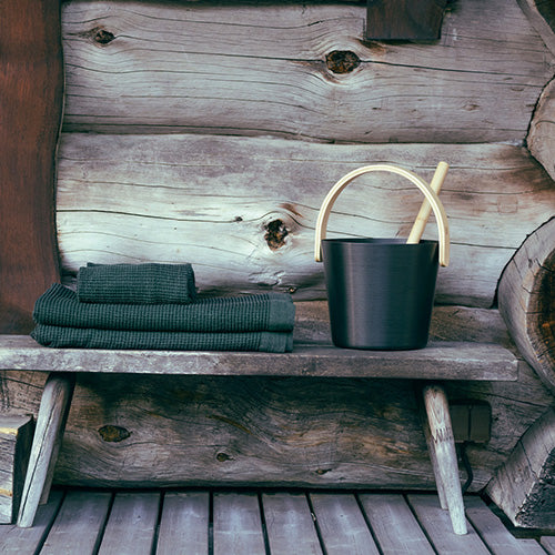 Curved Handle Sauna Bucket