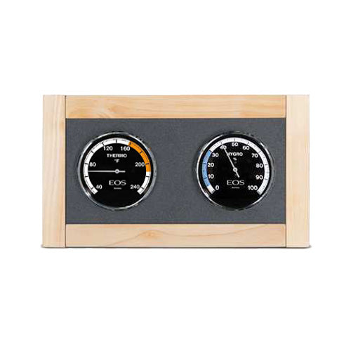 EOS Lux Climate Station Fahrenheit Solid Wood-Framed Thermometer & Hygrometer