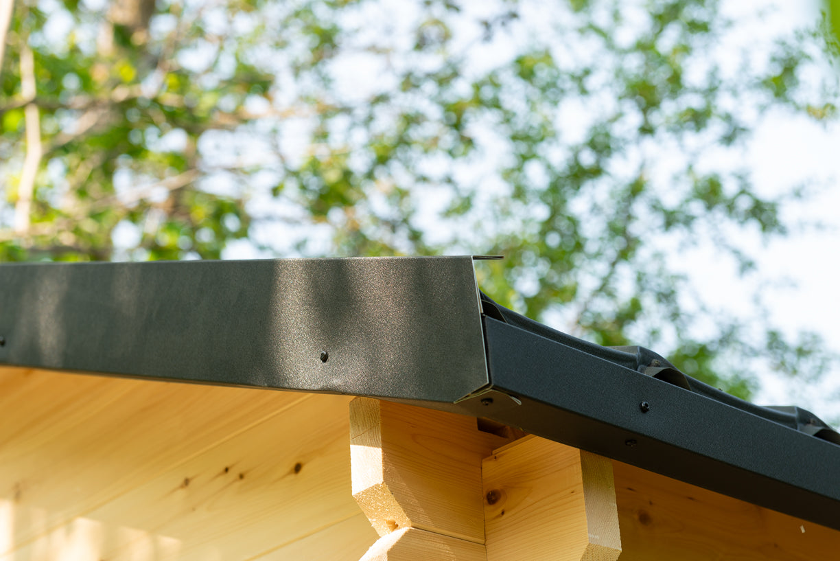 Sauna estilo cabaña georgiana con vestuario