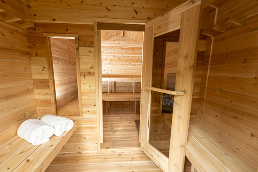 Georgian Cabin Sauna with Changing Room
