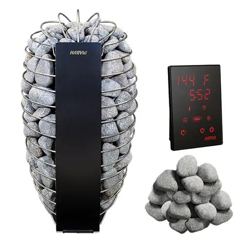 Harvia Spirit SP90E 9kW Sauna Heater Package Harvia