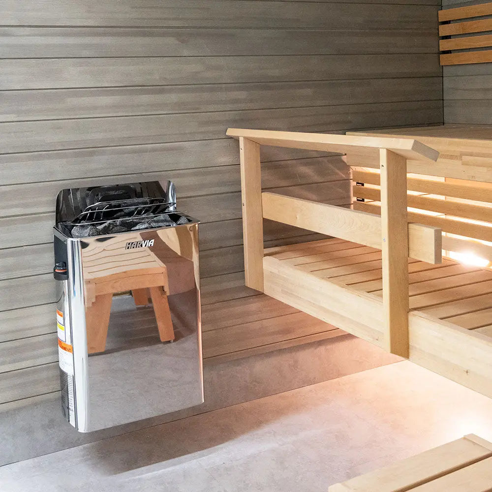 Harvia THE WALL 8kW Electric Sauna Heater Package Harvia