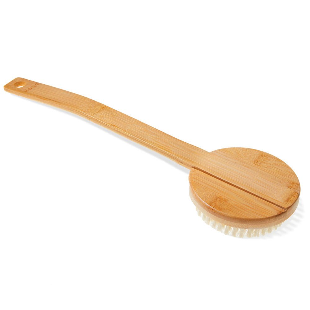 KOLO Bath Brush Bambu 2 Sauna Bath Brush with Handle, Natural Bamboo