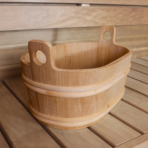 PROSAUNAS Wood Sauna Bucket, Oval, 7.6-Liter