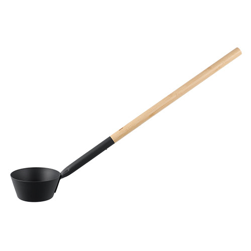 Rento Long Sauna Ladle, Aluminum, Bamboo