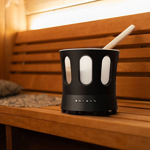 Sauna Bucket with Bluetooth Speaker & Lights