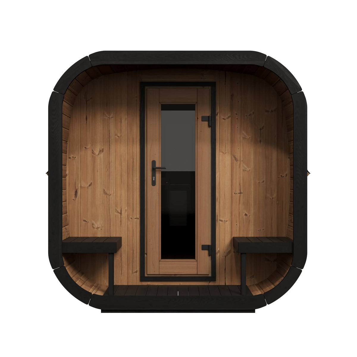 SaunaLife Model CL12GCP Cube Luxury Series Outdoor Sauna Kit - 8-person SaunaLife