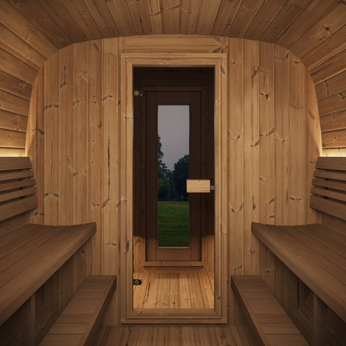SaunaLife Model CL12GCP Cube Luxury Series Outdoor Sauna Kit - 8-person SaunaLife