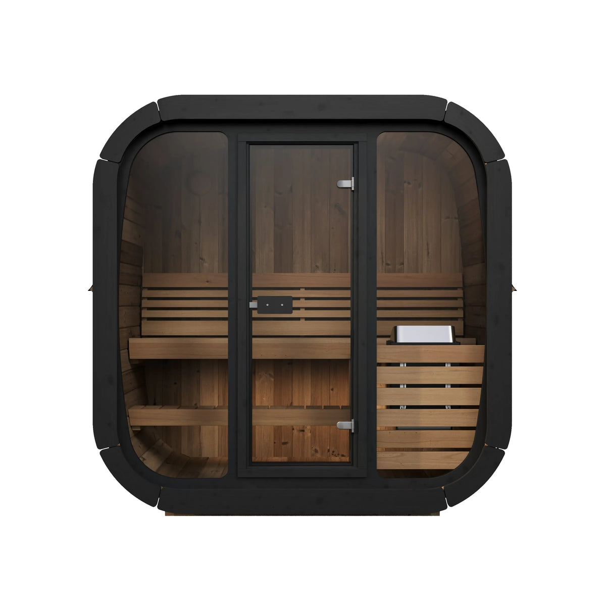 SaunaLife Model CL4G Cube Luxury Outdoor Sauna Kit - 3-person SaunaLife