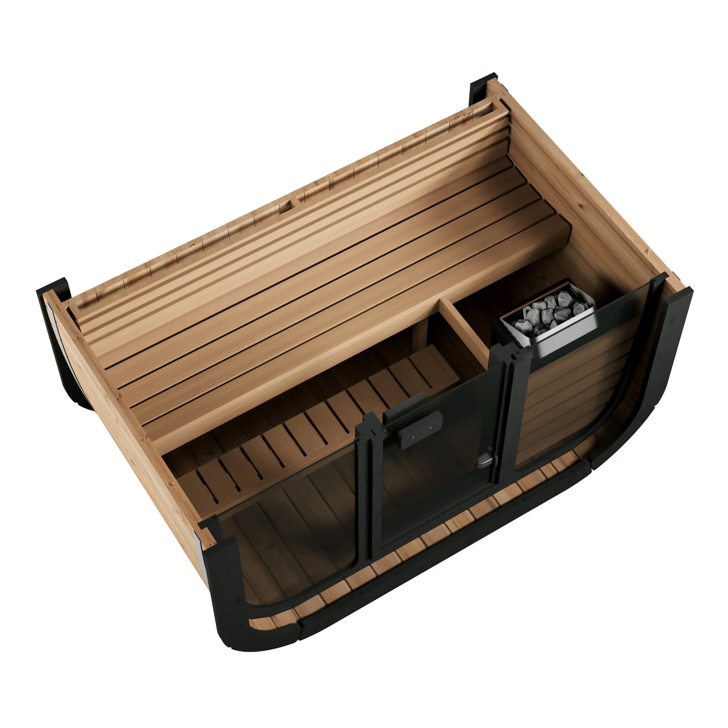 SaunaLife Model CL4G Cube Luxury Outdoor Sauna Kit - 3-person SaunaLife