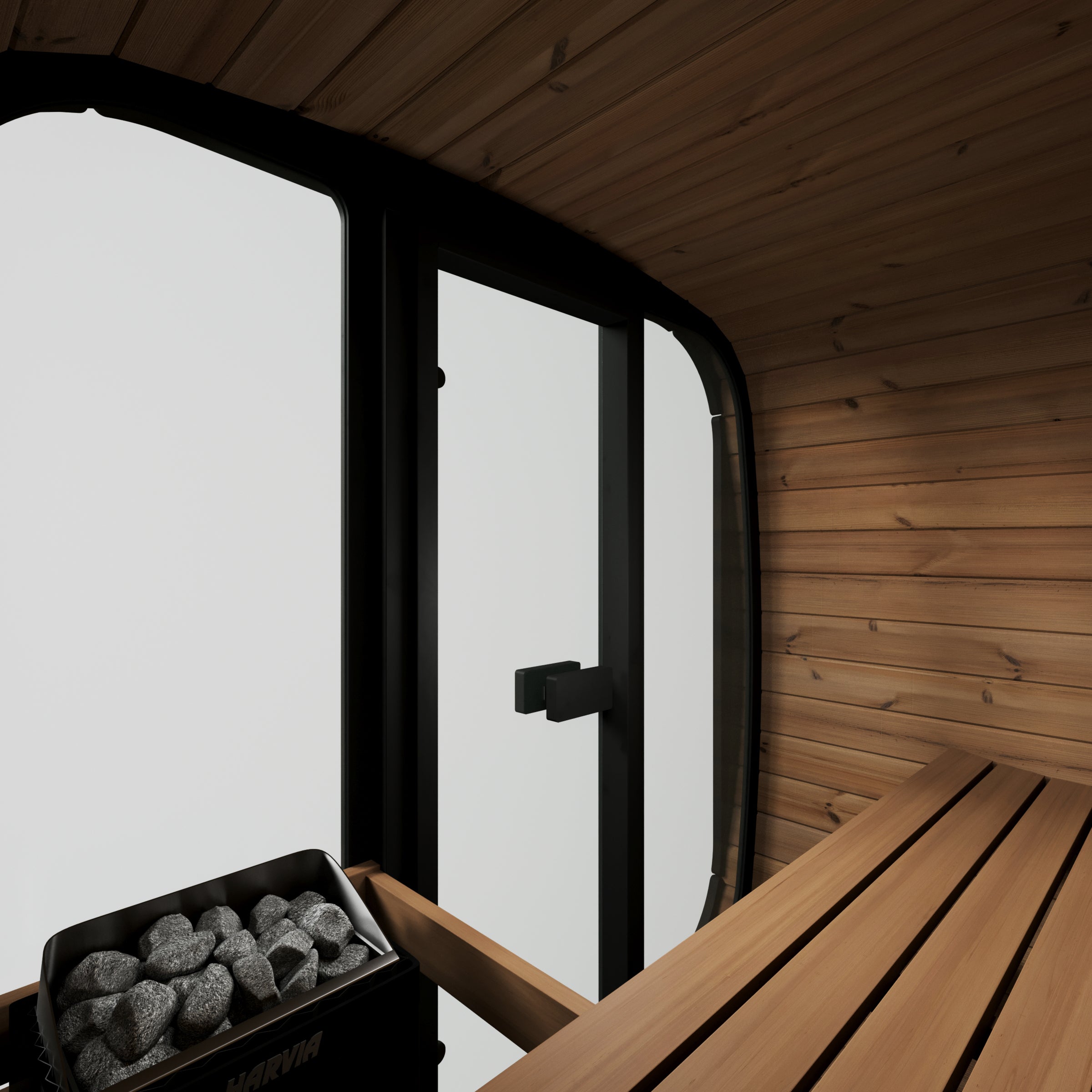 SaunaLife Model CL4G Cube Luxury Outdoor Sauna Kit - 3-person