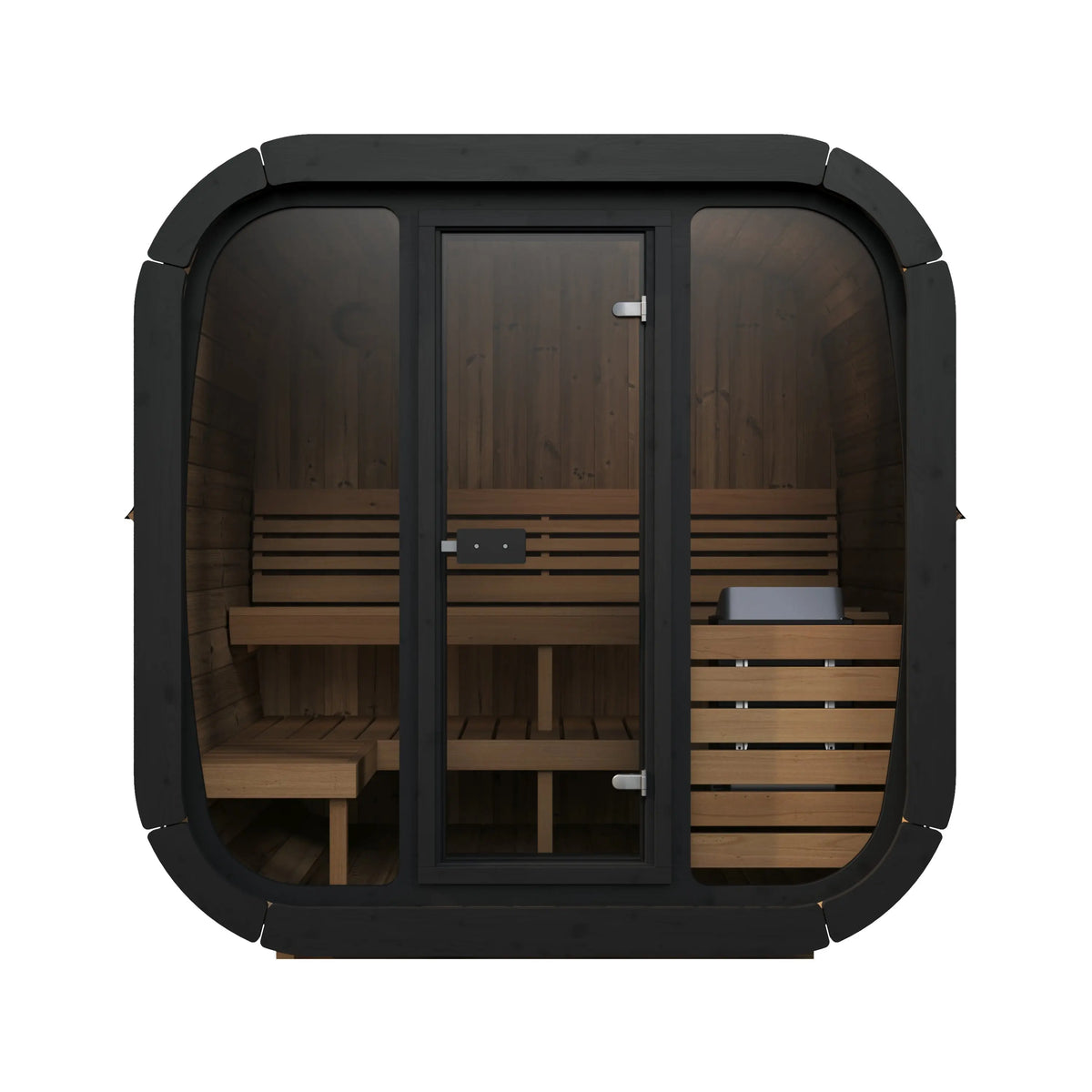 SaunaLife Model CL5G Cube Luxury Outdoor Sauna Kit - 4-person SaunaLife