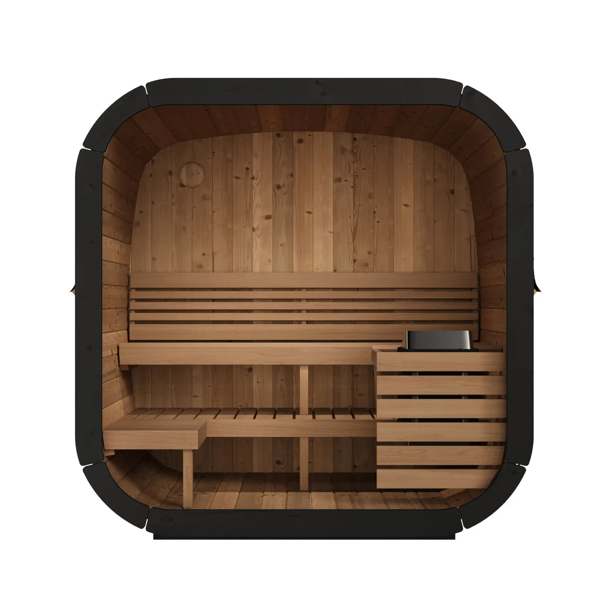 SaunaLife Model CL5G Cube Luxury Outdoor Sauna Kit - 4-person SaunaLife