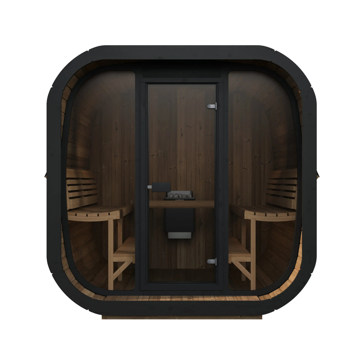 SaunaLife Model CL7G Cube Luxury Series Outdoor Sauna Kit - 6-person SaunaLife