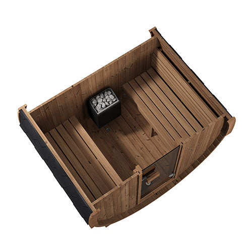 SaunaLife E6 Ergo Outdoor Sauna Barrel Kit 3-Person