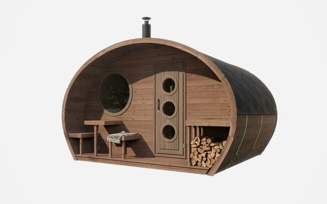 SaunaLife G11 Traditional Outdoor Sauna - 8-person SaunaLife