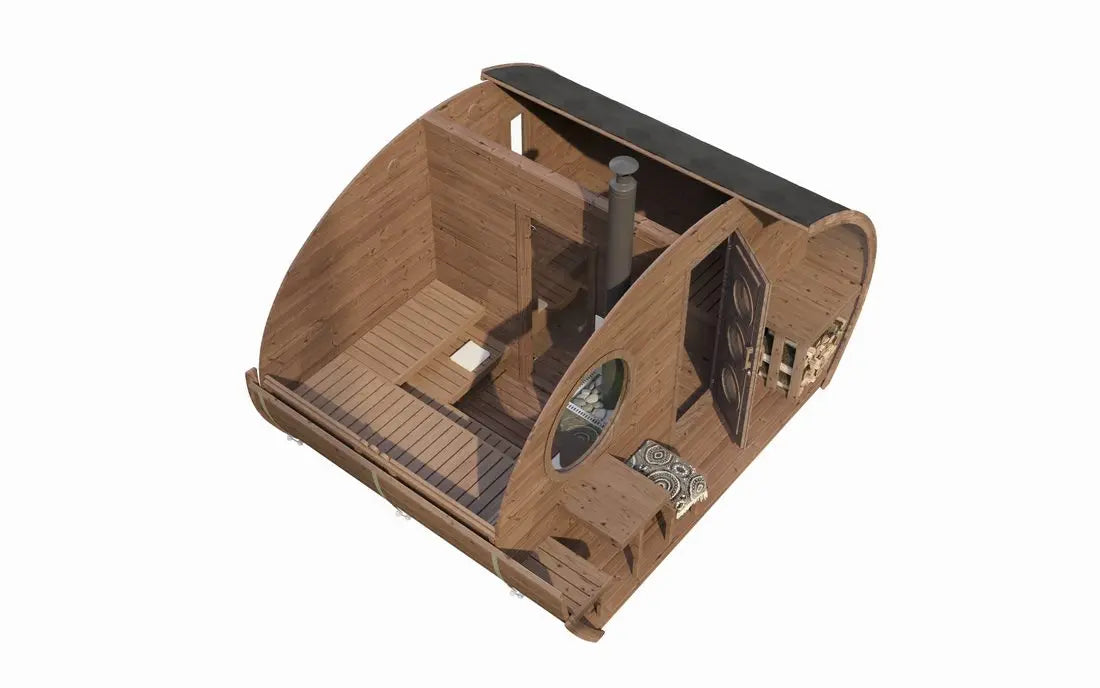 SaunaLife G11 Traditional Outdoor Sauna - 8-person SaunaLife