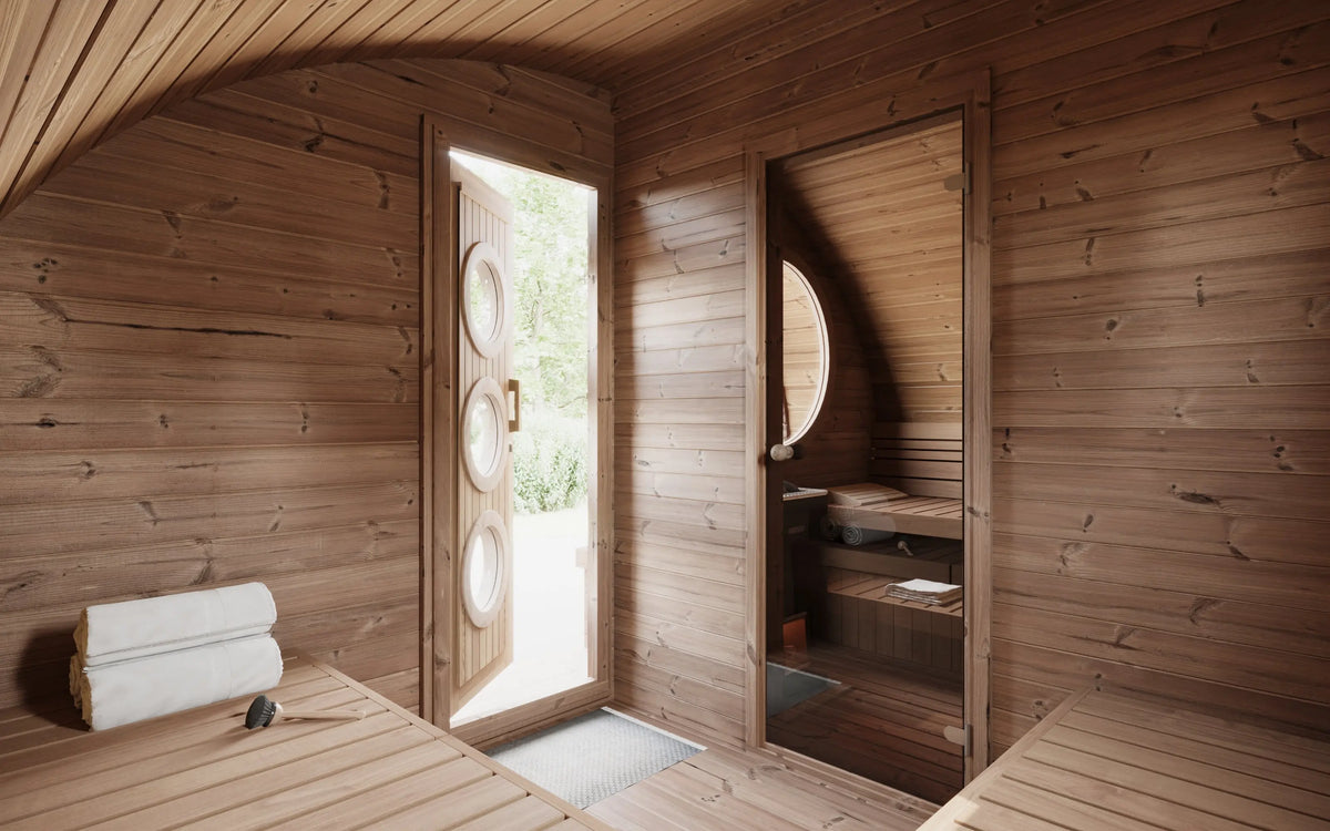 SaunaLife G11 Traditional Outdoor Sauna - 8-person SaunaLife