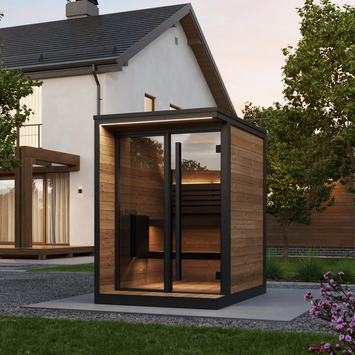 SaunaLife GL4 Traditional Outdoor Sauna - 4-person SaunaLife