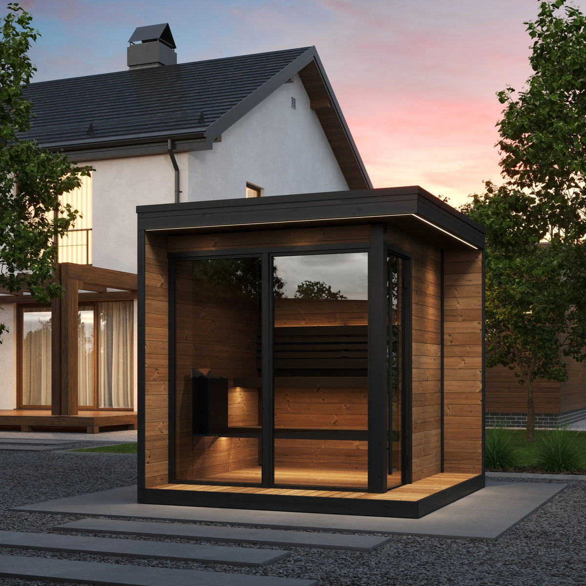 SaunaLife GL6 Traditional Outdoor Sauna - 6-person SaunaLife