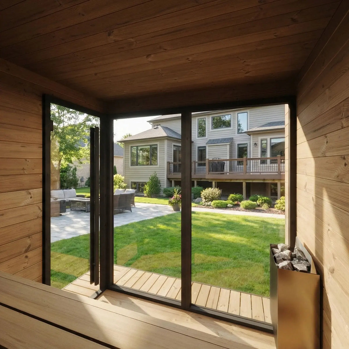 SaunaLife GL6 Traditional Outdoor Sauna - 6-person SaunaLife