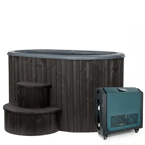 SaunaLife Model S2NC/S2BC Cold Plunge/Hot Tub Package - 2-person SaunaLife