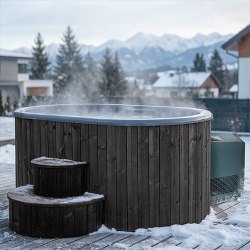 SaunaLife Model S2NC/S2BC Cold Plunge/Hot Tub Package - 2-person