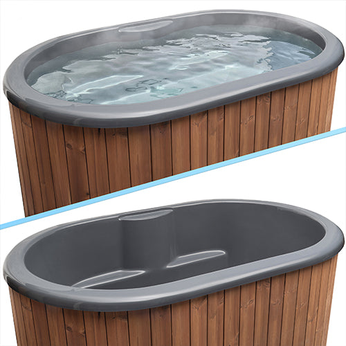 SaunaLife Model S2NC/S2BC Cold Plunge/Hot Tub Package - 2-person