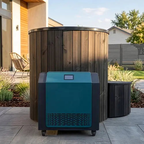 SaunaLife Model S1NC/S1BC Cold Plunge/Hot Tub Package - 1-Person SaunaLife