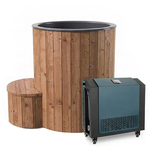 SaunaLife Model S1NC/S1BC Cold Plunge/Hot Tub Package - 1-Person SaunaLife