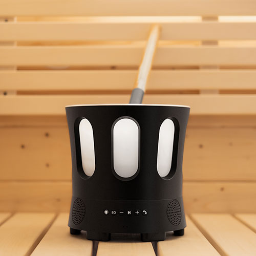 Sauna Bucket with Bluetooth Speaker & Lights