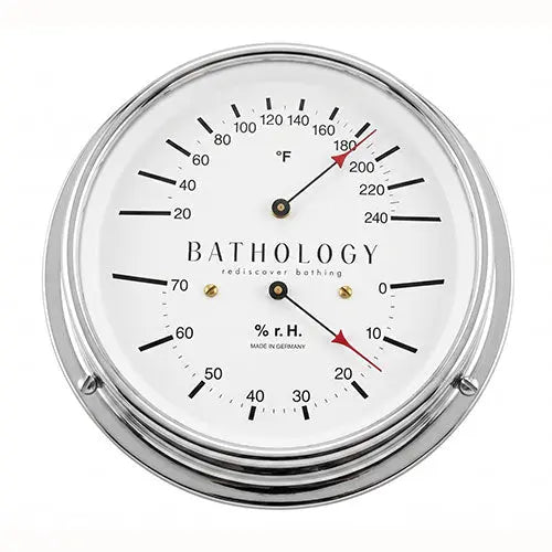 Bathology PreciseTemp 420 Commercial Sauna Room Thermometer & Hygrometer Bathology