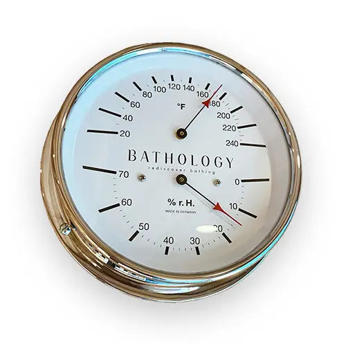 Bathology PreciseTemp 420 Commercial Sauna Room Thermometer & Hygrometer Bathology