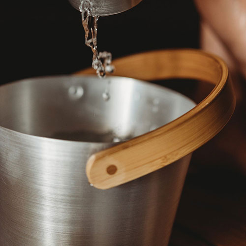 Rento Curved Handle Sauna Bucket