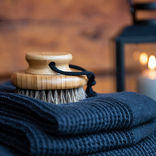 Rento Body Brush Body Brush, Oil-Treated Bamboo, Natural Bristles