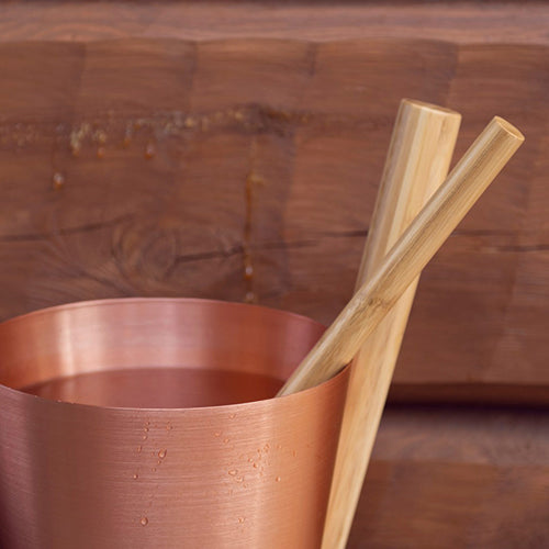 Rento Sauna Ladle Sauna Ladle, Aluminum w/ Thermo-Bamboo