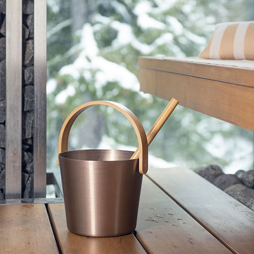 Curved Handle Sauna Bucket