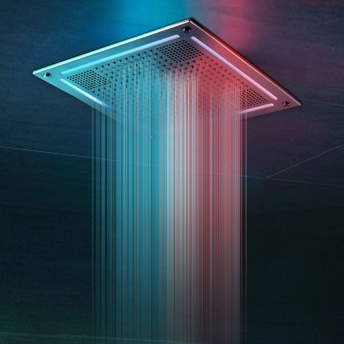 HydroVive Shower Head with Light, Sound, Rain System