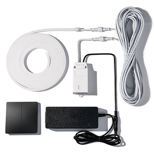 PROSAUNAS Dual-Zone Linear White LED Neon Light Kit