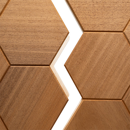 PROSAUNAS Hive Thermo Sauna Wall Panels, Hexagon Pattern