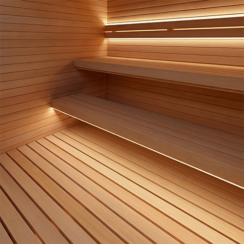 PROSAUNAS Dual-Zone Linear White LED Neon Light Kit