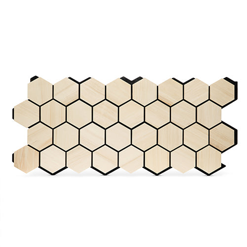 PROSAUNAS Hive Aspen Sauna Wall Panels, Hexagon Pattern