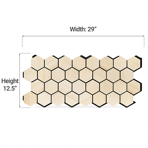 PROSAUNAS Hive Aspen Sauna Wall Panels, Hexagon Pattern