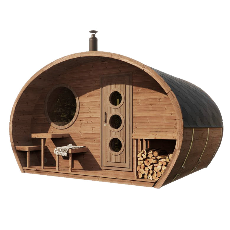 SaunaLife G11 Traditional Outdoor Sauna - 8-person